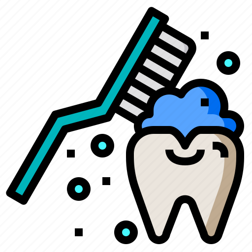 Brush, dentist, healthcare, odontologist, paint, teeth icon - Download on Iconfinder