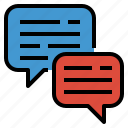 chat, conversation, dialog, speech