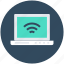 internet connected, laptop, wifi connection, wifi signals, wireless internet 