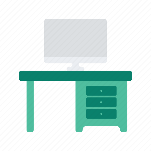 Computer, desk, device, electronic, monitor, office, tools icon - Download on Iconfinder