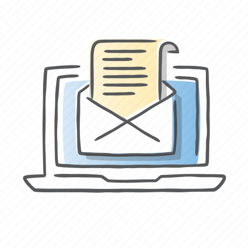Email, laptop, letter, message, newsletter, report icon - Download on Iconfinder