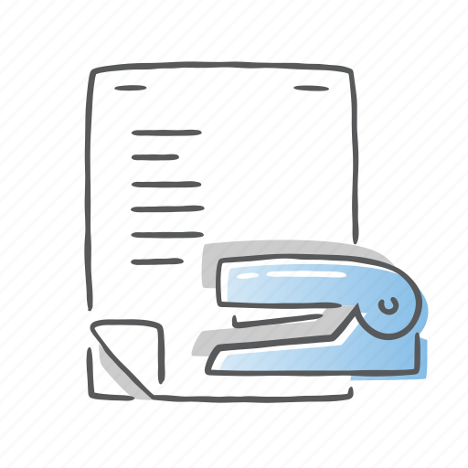 Office, paper, sheet, stapler, work icon - Download on Iconfinder