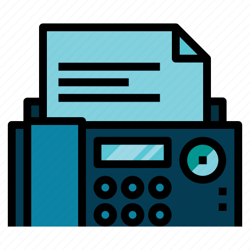 Communications, electronics, fax, office icon - Download on Iconfinder