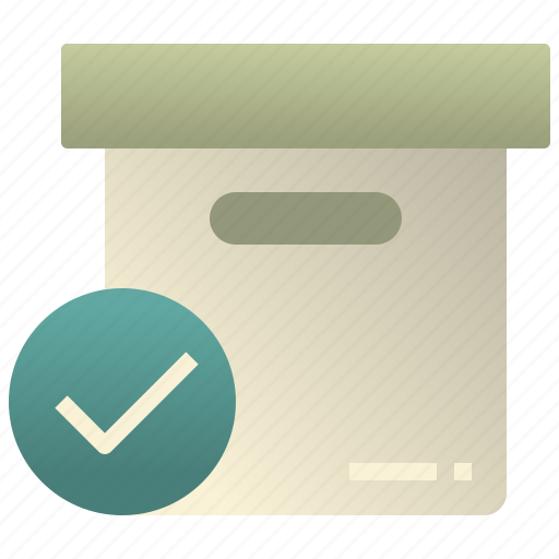 Box, checked, stack, certified, document icon - Download on Iconfinder