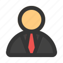 boss, businessman, worker, avatar, profile