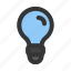 idea, light, bulb, invention, conclusion 