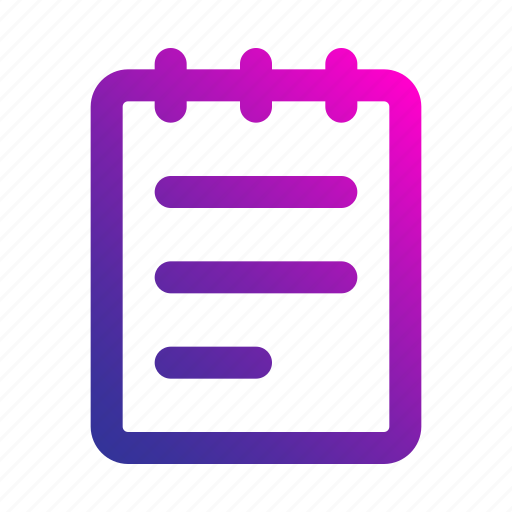 Notebook, notepad, writing, note, tool icon - Download on Iconfinder
