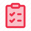 task, list, checklist, clipboard, survey, checking