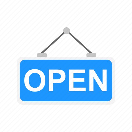 Open, shop, store tag, store icon - Download on Iconfinder