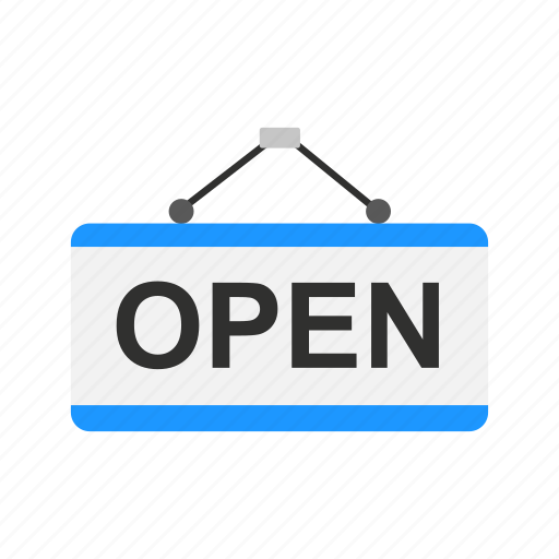 Open, shop, store tag, shopping icon - Download on Iconfinder