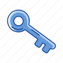 key, padlock, security, unlock