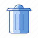 delete, remove, trash bin, trash can 