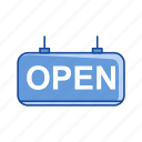 mall, open, open tag, store 