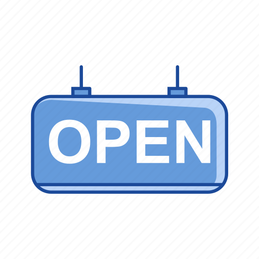Mall, open, open tag, store icon - Download on Iconfinder