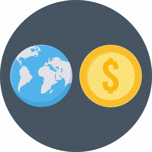 Earning, international earning, bank, international, international money, money, overseas icon - Download on Iconfinder