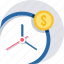 clock, revenue deadline, time, business, coins, finance, money 