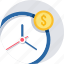 clock, revenue deadline, time, business, coins, finance, money 