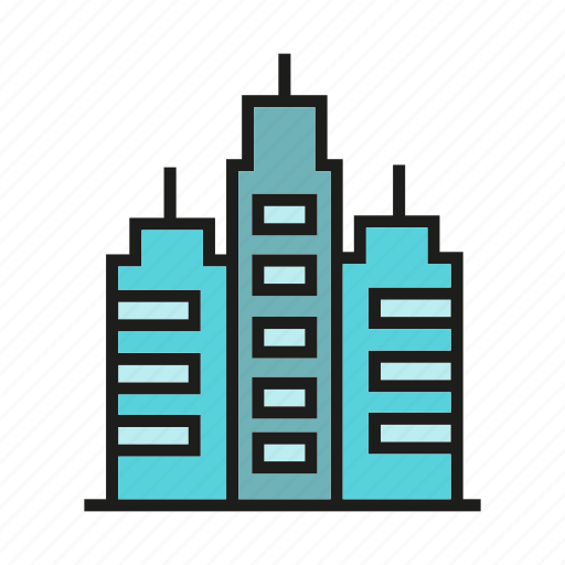 Building, construction, edifice, hostel, office, residence, tower icon - Download on Iconfinder