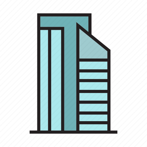 Building, construction, edifice, hostel, office, residence, tower icon - Download on Iconfinder
