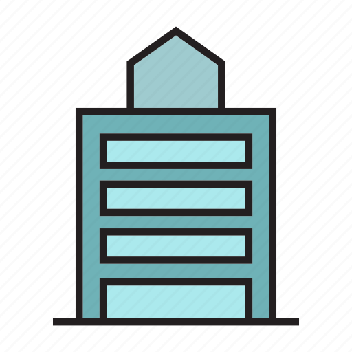 Apartment, building, construction, edifice, real estate, residence, tower icon - Download on Iconfinder