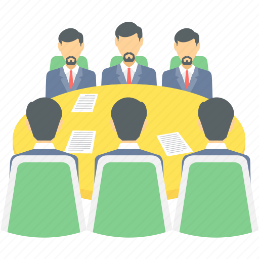 Meeting, business, conference, conference room, conversation, group, team icon - Download on Iconfinder