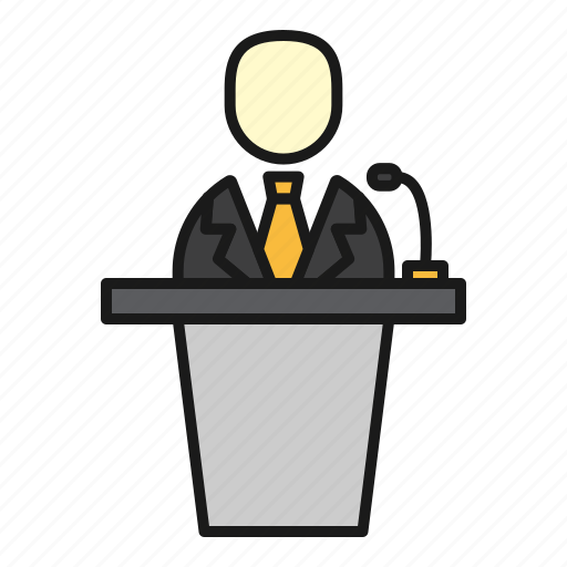Business, ceo, director, presentation, speech, stage icon - Download on Iconfinder