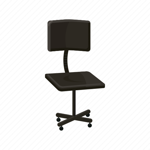 Cartoon, chair, comfortable, furniture, nobody, office, wheel icon - Download on Iconfinder