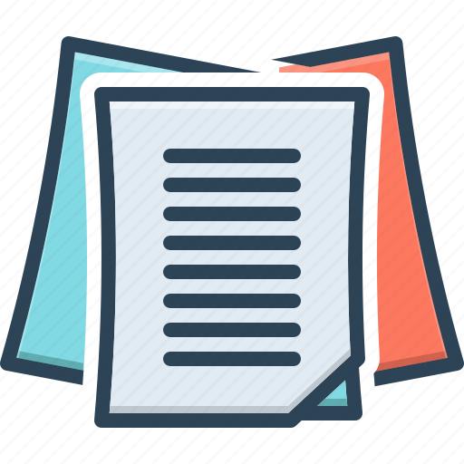 Paper, document, form, record, report, stationery, files icon - Download on Iconfinder