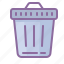 basket, delete, file, garbage, trash, waste 