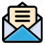 email, letter, mail, message, post, text 