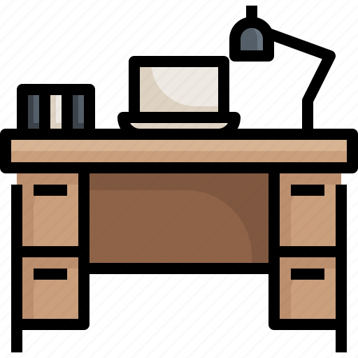 Chair, desk, furniture, household, office, table, tools icon - Download on Iconfinder