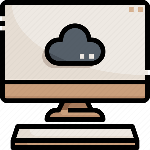 Cloud, computing, data, internet, network, screen, server icon - Download on Iconfinder
