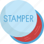 stamper, rubber, paperwork, approval, office 