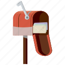 cartoon, email, envelope, letter, mail, mailbox, post
