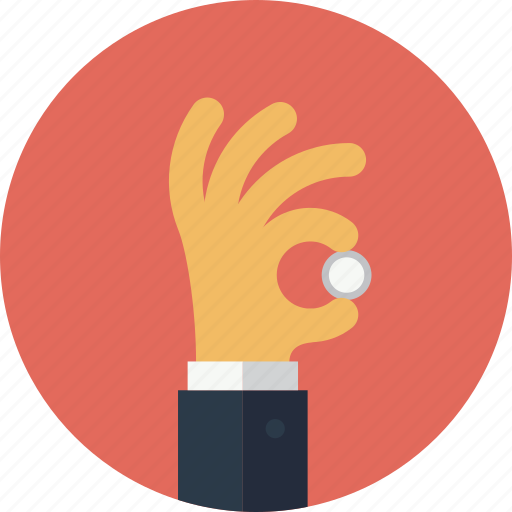 Business, coin, dollar, finance, financial, hand, holding icon - Download on Iconfinder