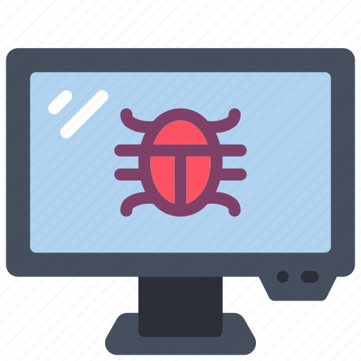 Computer, equipment, monitor, office, pc, virus icon - Download on Iconfinder