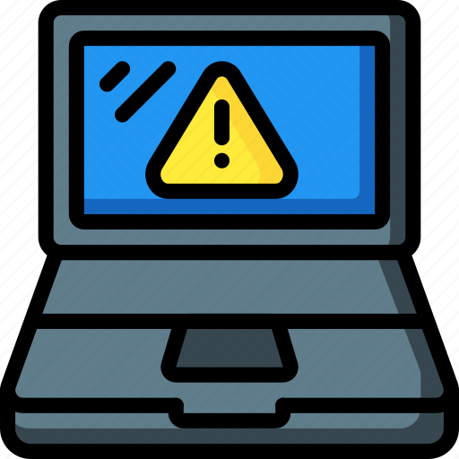 Alert, computer, equipment, laptop, office icon - Download on Iconfinder