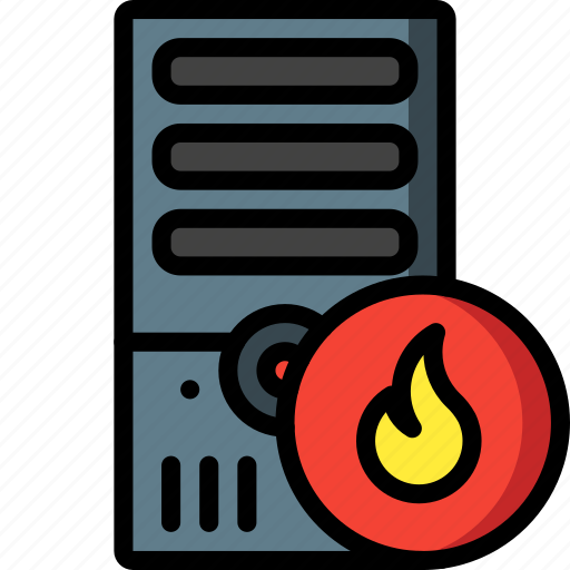 Computer, equipment, firewalled, office, server, tower icon - Download on Iconfinder