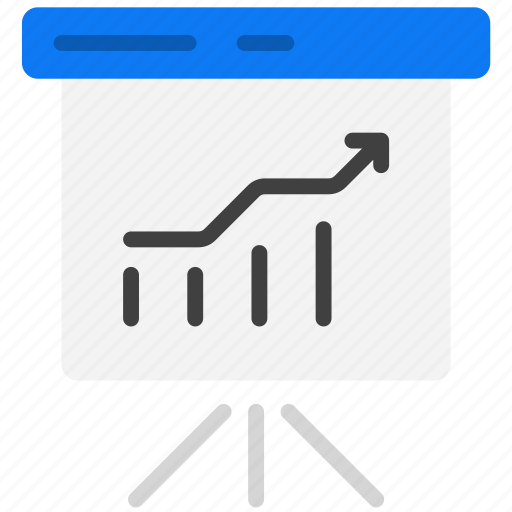 Whiteboard, chart, presentation, office, growth, business icon - Download on Iconfinder