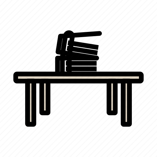 Modern, table, office, furniture, interior, lineart, waiting icon - Download on Iconfinder