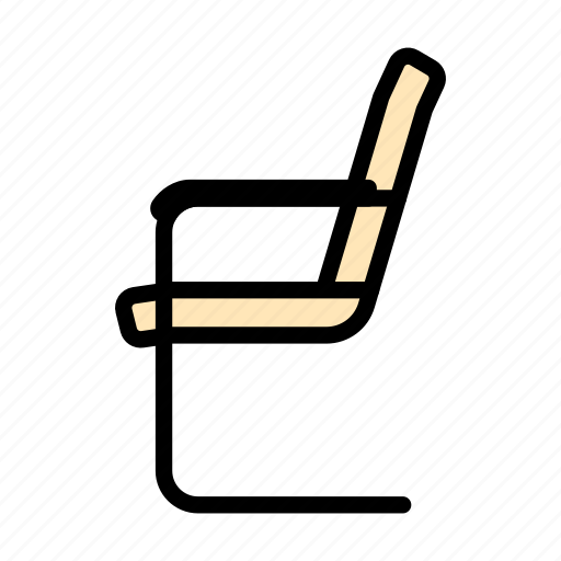 Seat, chair, office, furniture, room, lineart, decoration icon - Download on Iconfinder