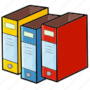 folders, files, archive, sheet, documents, paper, business