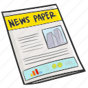 newspaper, paper, page, sheet, business, marketing
