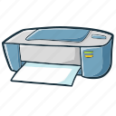 printer, print, printing, paper, document, page, sheet