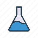 beaker, experiment, flask, lab, science