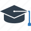 education concept, graduate person, graduation cap, mortar cap, student cap 