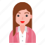 avatar, female, girl, office, student, uniform 