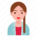 avatar, female, long hair, smile