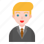 avatar, business man, male, office, suit 