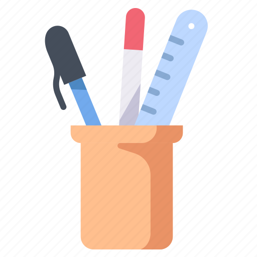 Equipment, office, pen, ruler, stationery, tools icon - Download on Iconfinder